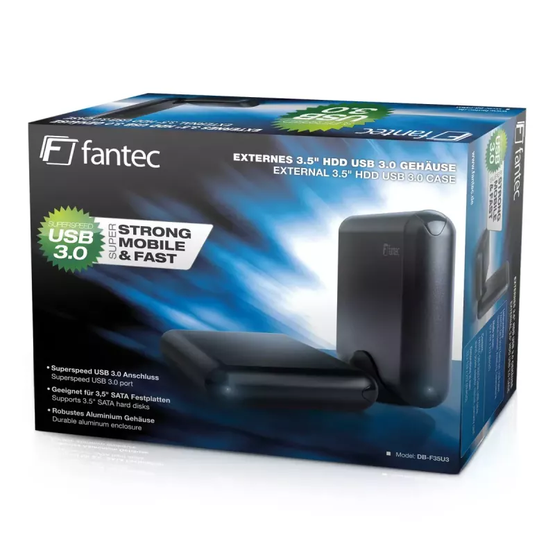 Obudowa HDD Fantec DB-F35U3 czarna 3,5 cala