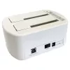 LC Power LC-DOCK-U3-VI - HDD / SSD Dockingstation - 2.5, 3.5 (6,4 cm, 8,9 cm) - 2 Sender/Kanal - SATA - USB 3,2 (Gen 2x1) - weiß, Eierschale (LC-DOCK-
