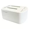 LC Power LC-DOCK-U3-VI - HDD / SSD Dockingstation - 2.5, 3.5 (6,4 cm, 8,9 cm) - 2 Sender/Kanal - SATA - USB 3,2 (Gen 2x1) - weiß, Eierschale (LC-DOCK-