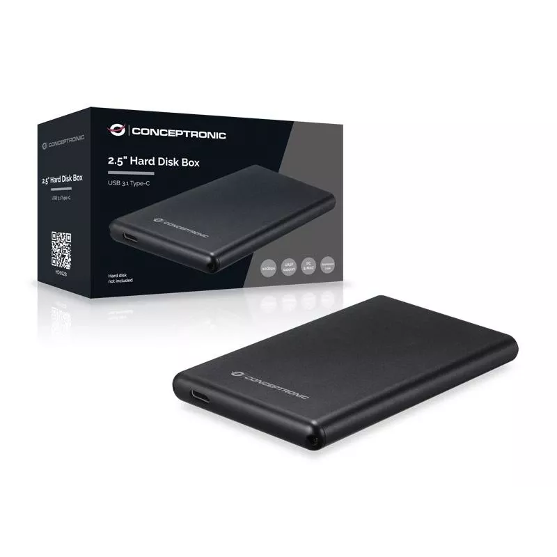 Obudowa HDD Conceptronic 2.5 cala Hard Disk Box USB 3.1 Type-C