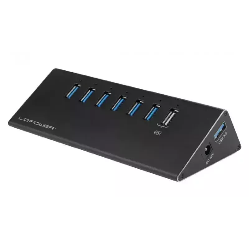 Koncentrator USB LC-Power LC-HUB-ALU-2B-7