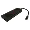 USB Hub LC-Power LC-HUB-C-MULTI-6-RGB Type-C 5000 Mbit/s Czarny