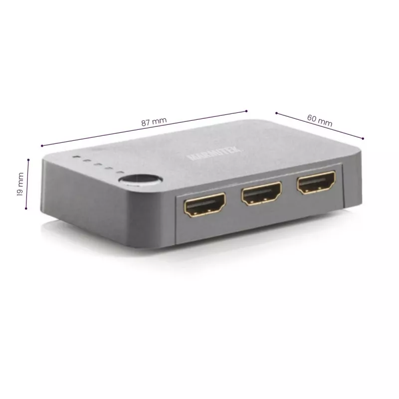 Marmitek Connect 350 UHD 2.0 - przełącznik HDMI 4K 60 Hz - 5 wejść / 1 wyjście