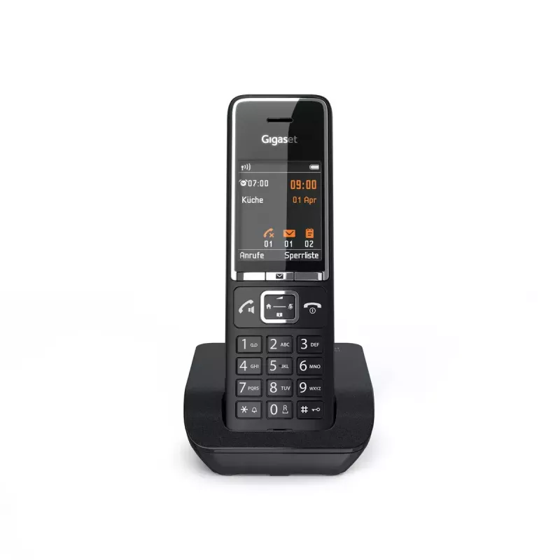 Telefon analogowy Gigaset COMFORT 550 Bezprzewodowa słuchawka Identyfikacja numeru dzwoniącego
