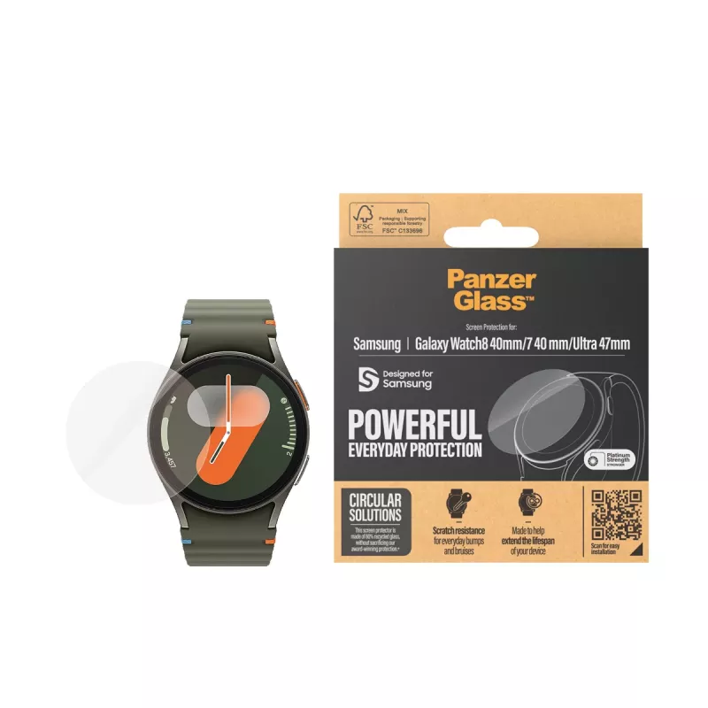 PanzerGlass® Folia ochronna Samsung Galaxy Watch8 40mm | Watch Ultra 47mm | Watch7 40mm