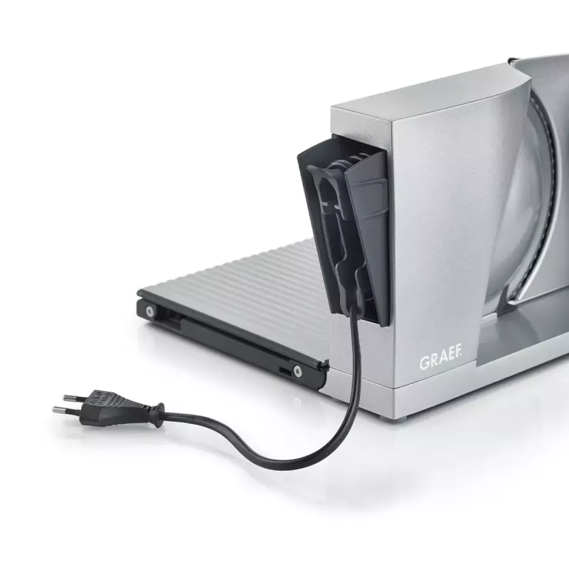 Krajalnica elektryczna Graef MYtiny 170 W srebrna Grubość plastra 1.5 cm