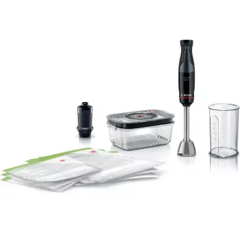 Blender ręczny Bosch Serie 4 MSM4B6V2 — 1000 W, dzbanek 1,2 L, odłączany wałek, czarny