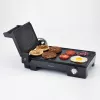 Ariete 1916 Multi Grill 3 w 1 - Grill elektryczny, Barbecue, płyta gładka i żebrowana - otwarcie 180° - Regulowany termostat - 2400 W - Czarny