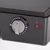 Ariete 1916 Multi Grill 3 w 1 - Grill elektryczny, Barbecue, płyta gładka i żebrowana - otwarcie 180° - Regulowany termostat - 2400 W - Czarny