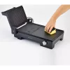 Ariete 1916 Multi Grill 3 w 1 - Grill elektryczny, Barbecue, płyta gładka i żebrowana - otwarcie 180° - Regulowany termostat - 2400 W - Czarny