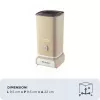 Spieniacz do mleka Ariete 2878 Vintage do cappuccino, herbaty, gorącej i zimnej czekolady, napojów instant, 500 W, kolor pastelowy beż