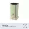 Ariete 2878 Vintage Spieniacz do Mleka - Spieniacz do mleka na gorąco i zimno - Cappuccino, czekolada, napary liofilizowane - 500 W - Zielony