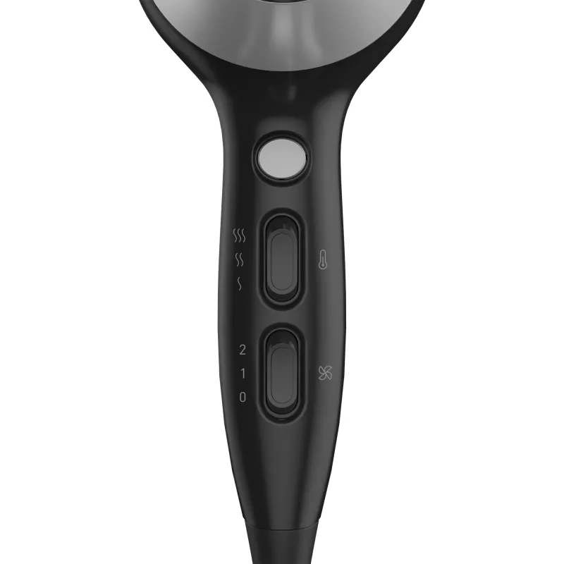 Grundig HD 6080 B suszarka do włosów 2200 W Czarny, Srebrny