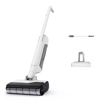 Rowenta X Clean 10 Odkurzacz pionowy 2-w-1 Akumulatorowy Na mokro i sucho Bezworkowy 200 W Srebrny, Biały