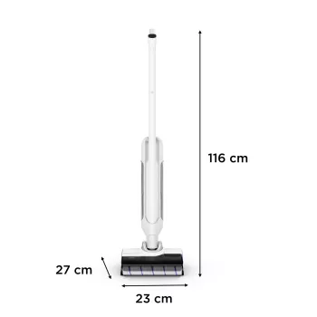 Rowenta X Clean 10 Odkurzacz pionowy 2-w-1 Akumulatorowy Na mokro i sucho Bezworkowy 200 W Srebrny, Biały
