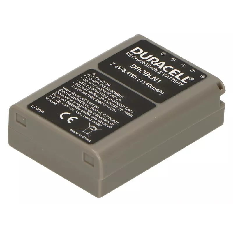 Bateria do aparatu Duracell - zastępuje baterię Olympus BLN-1, Olympus, 1140 mAh, 7,4 V, litowo-jonowa (Li-Ion)