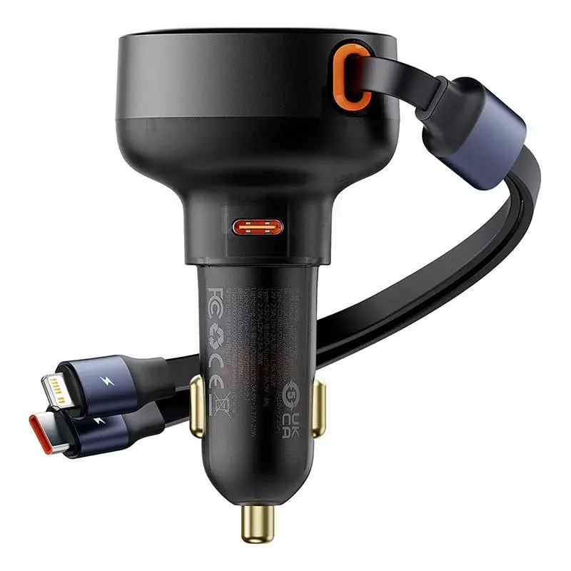 Ładowarka samochodowa z kablem USB Baseus Enjoyment Pro 60W