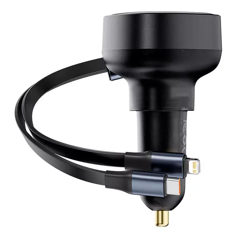Ładowarka samochodowa z kablem USB Baseus Enjoyment Pro 60W