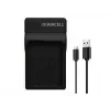 Ładowarka do akumulatorów do aparatów cyfrowych Duracell, USB, ładowarka wewnętrzna, Nikon EN-EL14, czarny, 5 V, 5 V