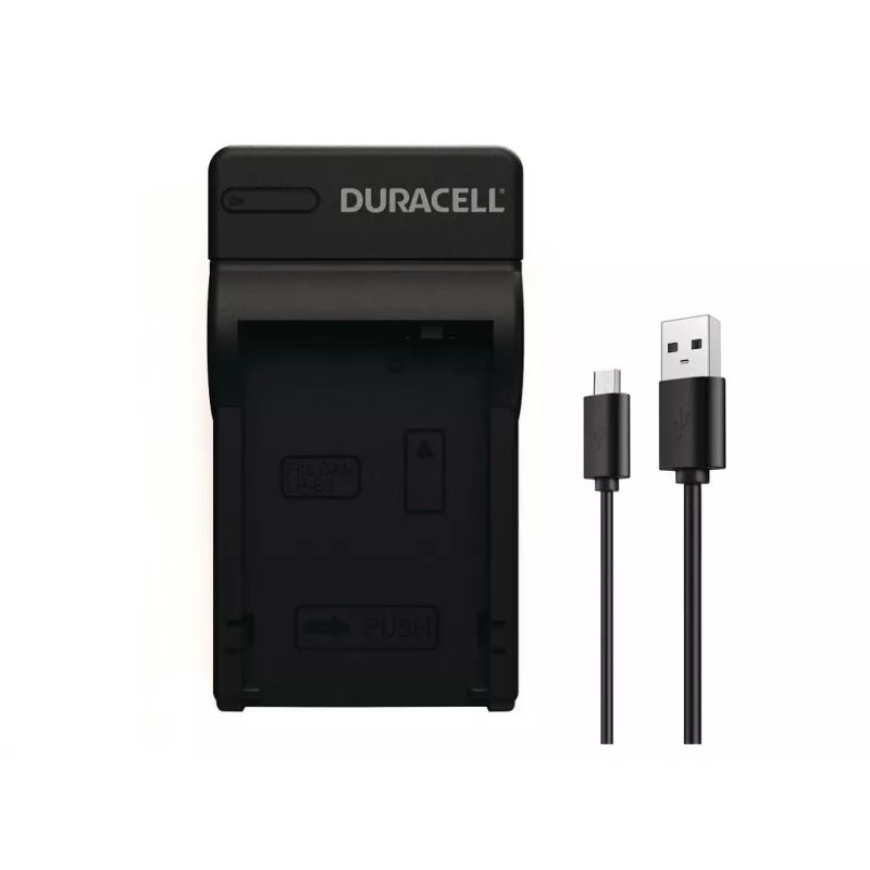 Ładowarka do akumulatorów Duracell DRC5900 USB do użytku wewnętrznego, kompatybilna z Canon LP-E8