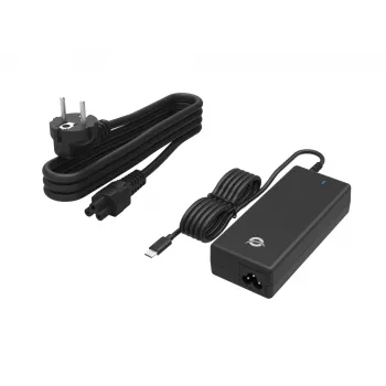 Conceptronic OZUL03BE 100W GaN Desktop USB PD Charger, Universal, Indoor, 100 - 240 V, 50 - 60 Hz, 100 W, 5 - 20 V
