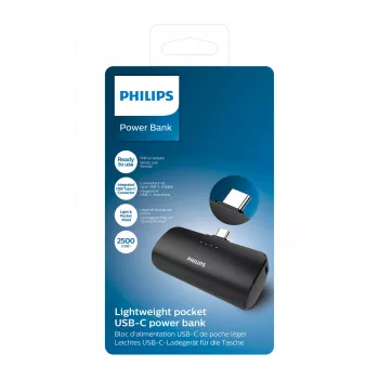 Philips DLP2510C/03 powerbank litowo-jonowy (Li-Ion) 2500 mAh ładowanie bezprzewodowe czarny