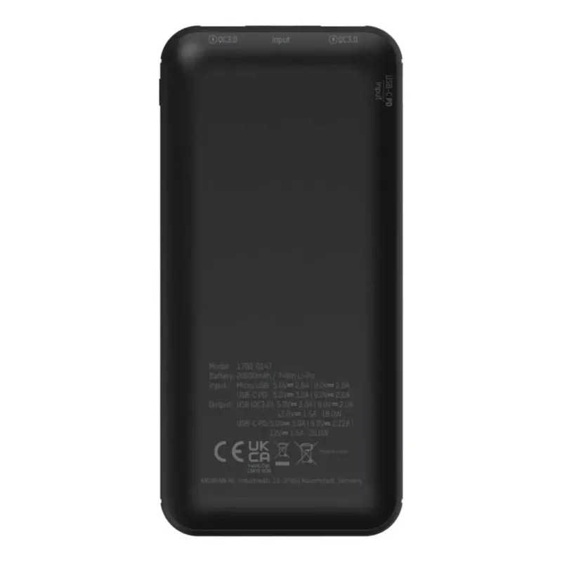 Przenośny akumulator Ansmann PB320PD 20000 mAh