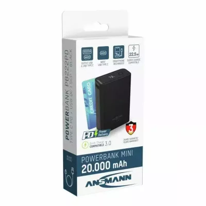 Przenośny akumulator Ansmann PB222PD 20000 mAh
