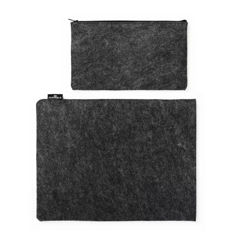 Etui rękawowe Durable Effect 33 cm 13 cali antracytowe 1 przednia kieszeń monochromatyczne