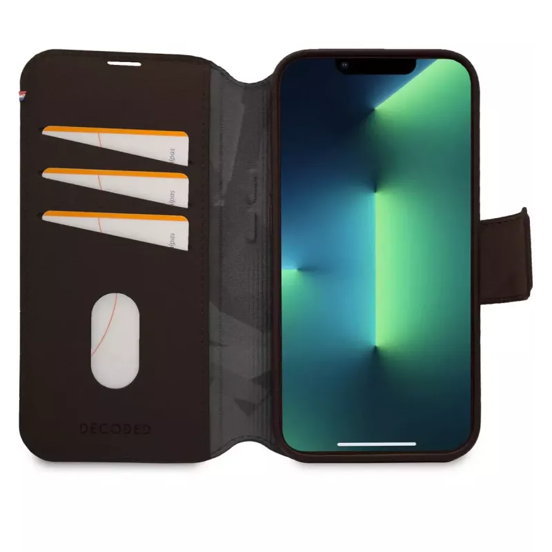 Etui z portfelem Decoded iPhone 14 Plus Brązowy 6.7 cala 3 kieszenie na karty