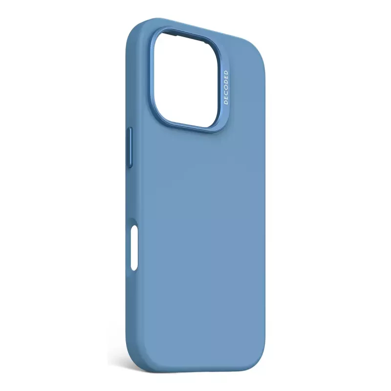Dekodowane silikonowe etui w kolorze niebieskim dla iPhone 16 Pro 6,3 cala