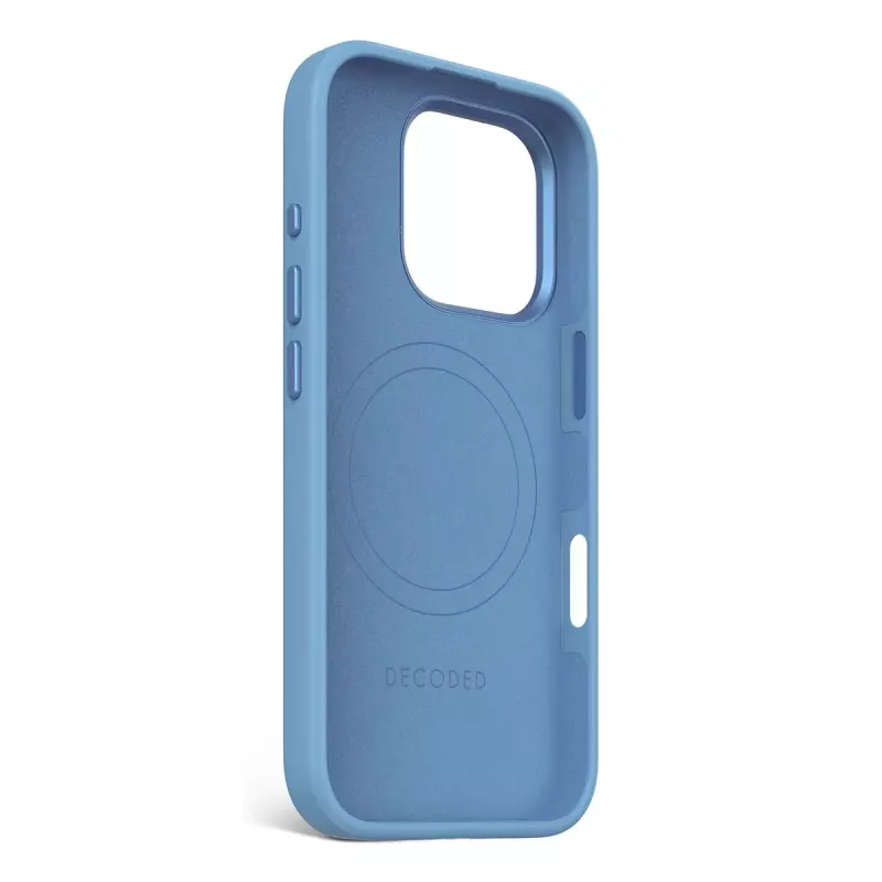 Dekodowane silikonowe etui w kolorze niebieskim dla iPhone 16 Pro 6,3 cala