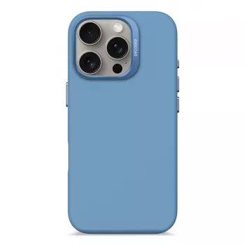 Dekodowane silikonowe etui w kolorze niebieskim dla iPhone 16 Pro 6,3 cala