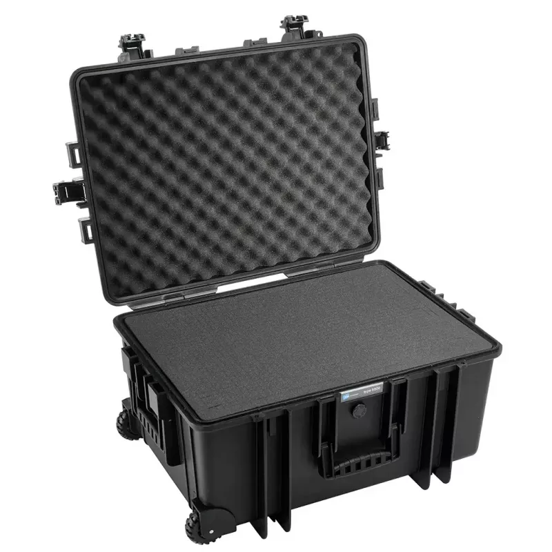 Walizka na kółkach B&W 6800/B/SI polipropylenowa czarna 8,12 kg