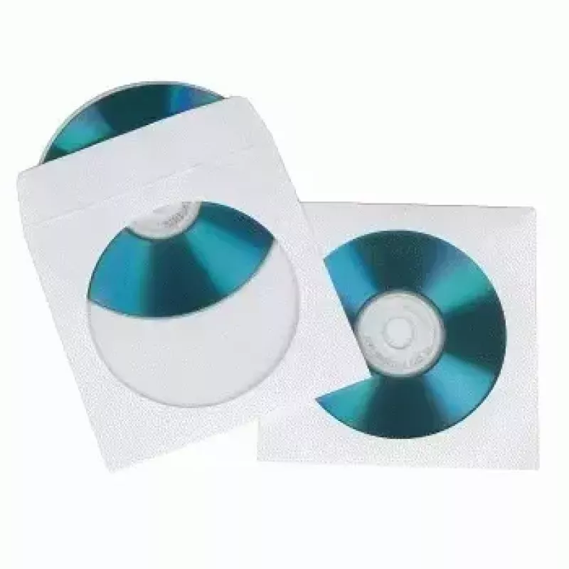 Hama Papierowe Koperty na CD-ROM 50, Białe 50 płyt