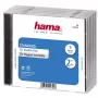 Hama podwójne pudełko CD Jewel Case Standard, opakowanie 5, 2 płyty, przezroczyste