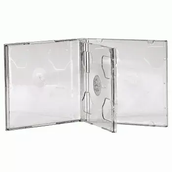 Podwójne pudełko na CD Hama 44752, zestaw 5 szt., na 2 płyty, przezroczyste