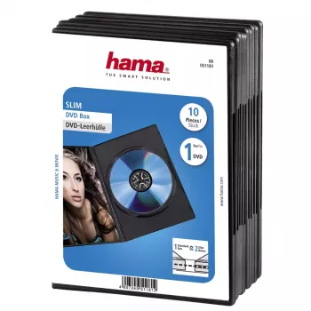 DVD cienki Box Hama 51181 Czarny 1 płyta