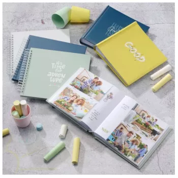 Album fotograficzny Hama Good Things niebieski 200 arkuszy 10 x 15 oprawa książkowa