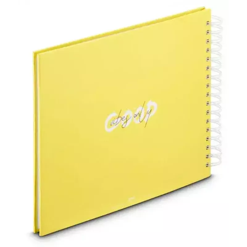 Album fotograficzny Hama Good Things żółty 100 arkuszy 10 x 15 oprawa spiralna