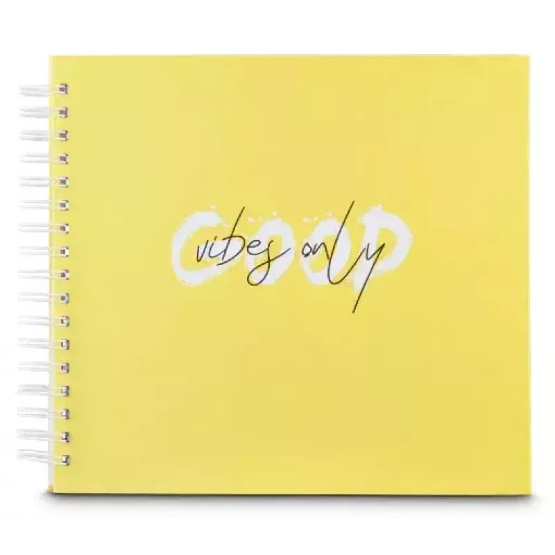 Album fotograficzny Hama Good Things żółty 100 arkuszy 10 x 15 oprawa spiralna