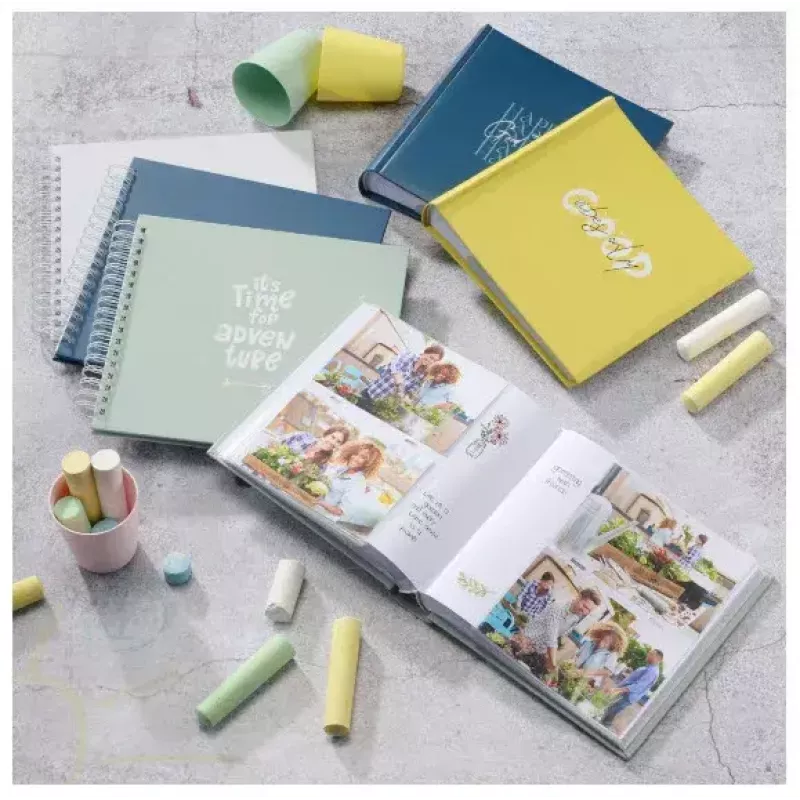 Album fotograficzny Hama Good Things żółty 100 arkuszy 10 x 15 oprawa spiralna