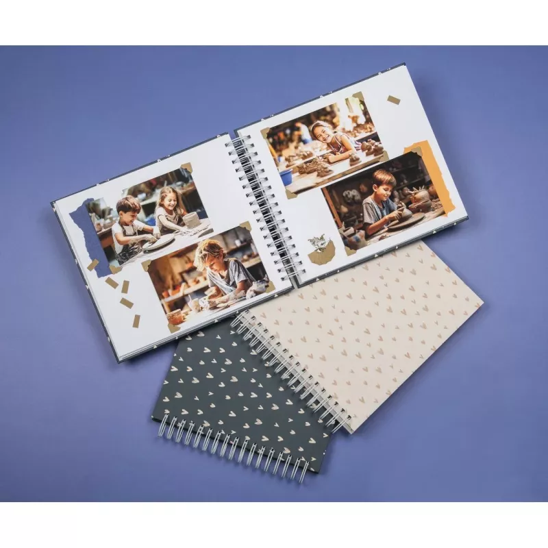 Album fotograficzny Hama Lovely niebieski 100 arkuszy 10 x 15 cm spirala