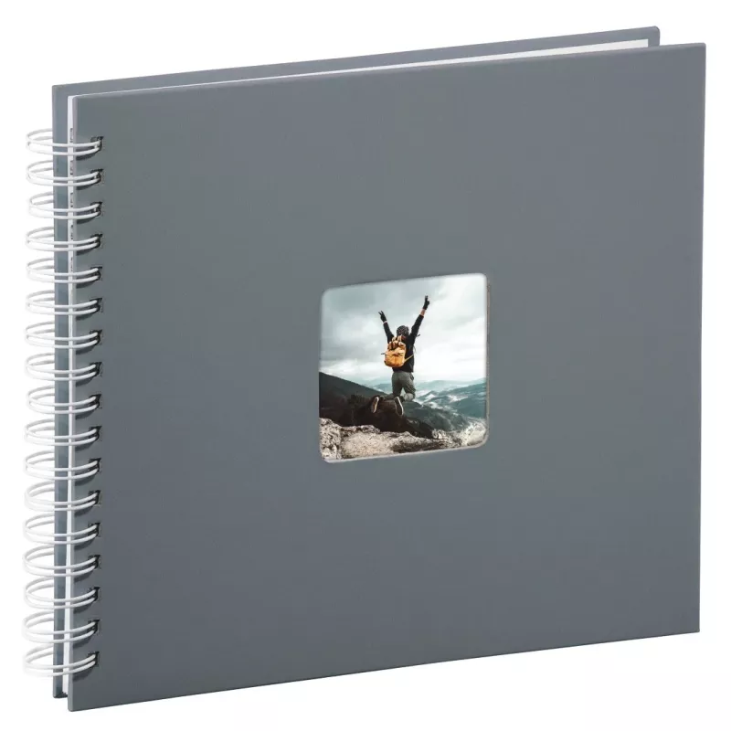 Album fotograficzny Hama Fine Art szary 100 arkuszy 10 x 15 cm oprawa spiralna