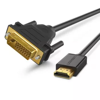 Ugreen 30116 adapter kabla wideo 1 m DVI HDMI Czarny