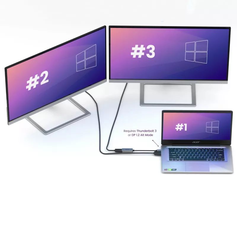 Adapter USB-C na DisplayPort Marmitek 8371 4K 60Hz