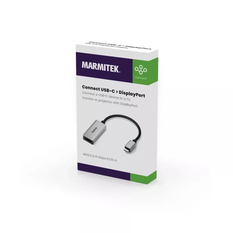 Adapter USB-C na DisplayPort Marmitek 8371 4K 60Hz