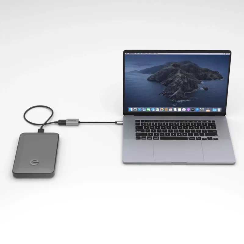 Kabel USB Marmitek 08375 0,15 m USB 3.2 Gen 1 USB C USB A Czarny Srebrny