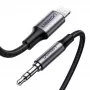 Kabel do telefonu komórkowego Ugreen 70509 srebrny 1 m 3,5 mm Lightning