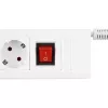 Przedłużacz REV 14612113 2,4 m 6 gniazd AC do użytku wewnętrznego biały